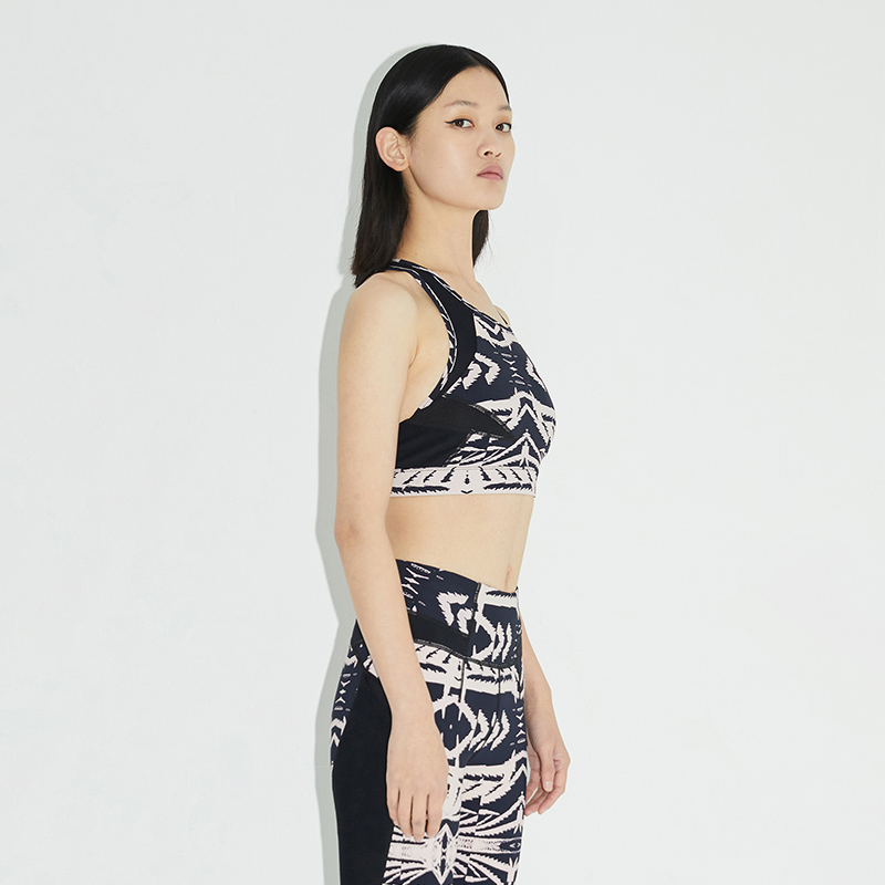 JNBY x REVERB 2020春季新品运动弹力背心拼接印花bra RKB010520